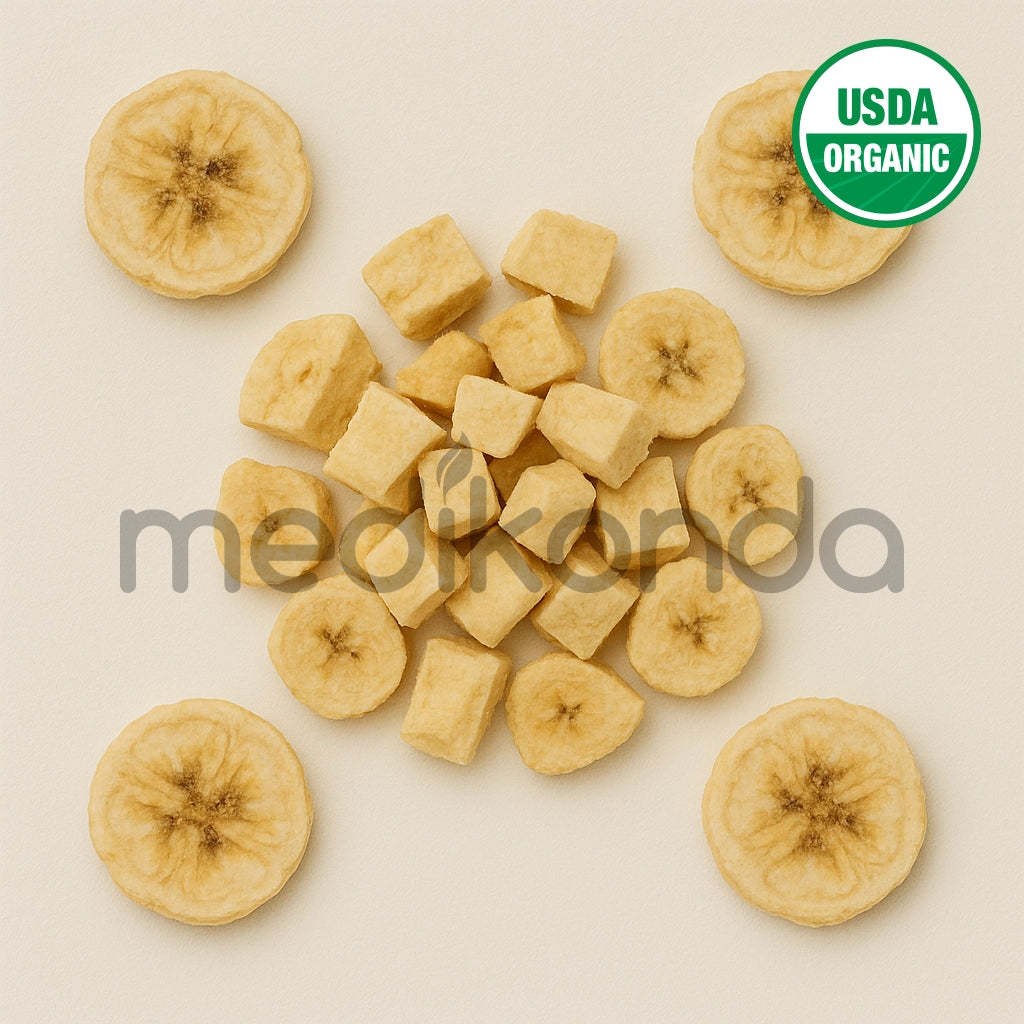 Freeze Dried Banana Fruit Slices Chunks