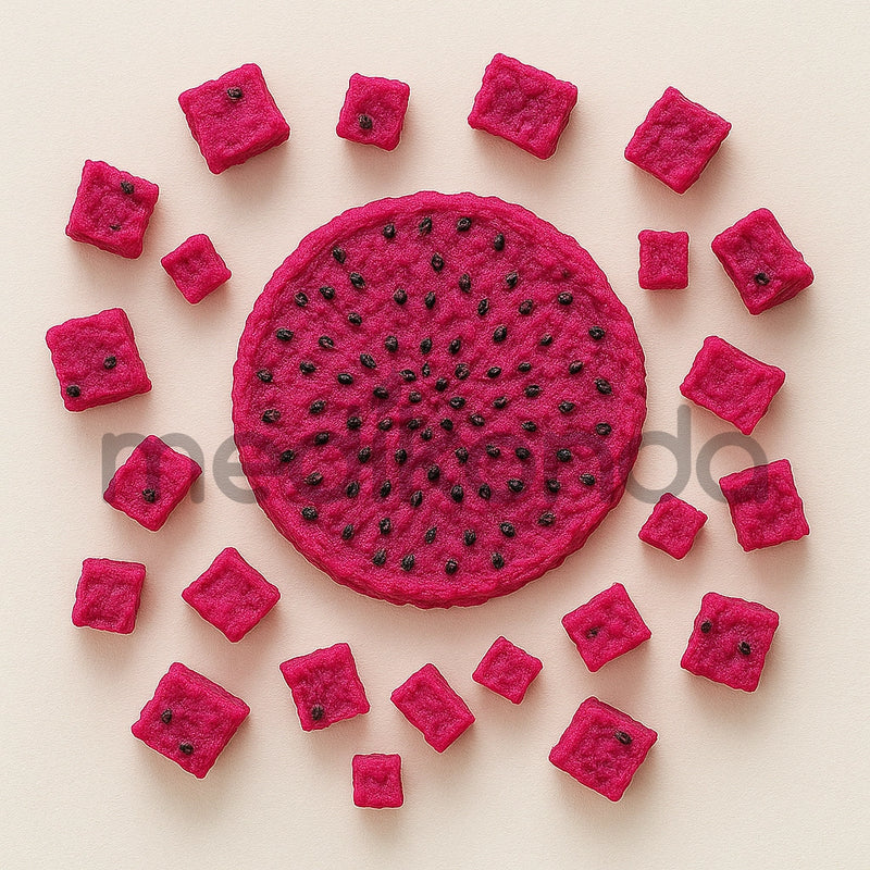 Freeze Dried Dragon Fruit Slices Chunks