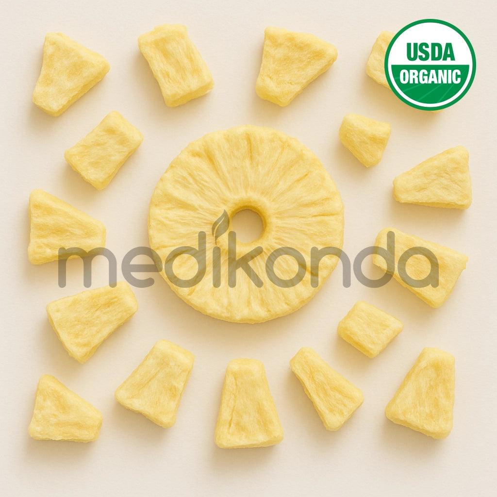 Freeze Dried Pineapple Fruit Slices Chunks