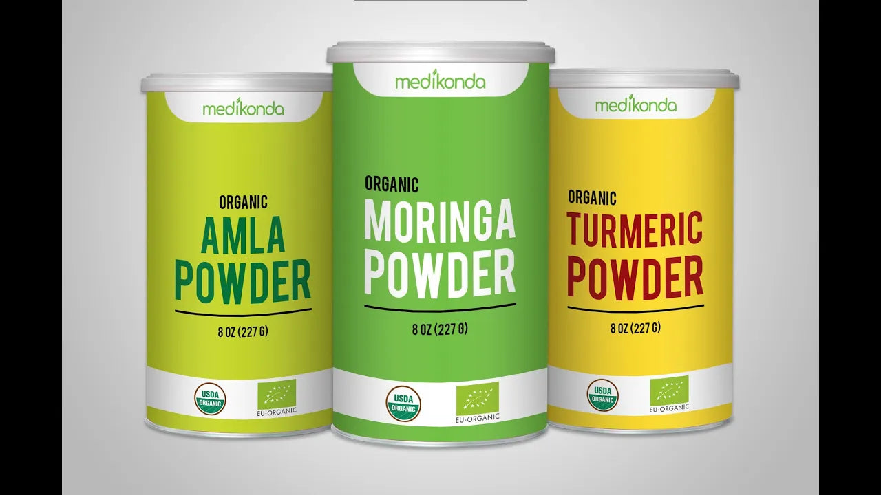 Load video: USDA Organic Certified Moringa Leaf Powder Manufacturing &amp; Production Process at Medikonda Nutrients