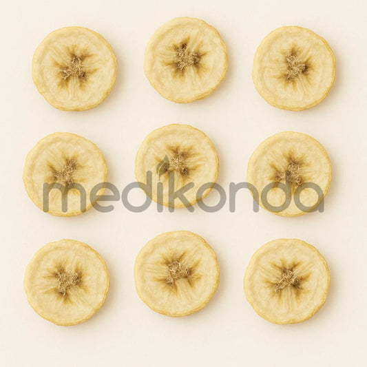 Freeze Dried Banana Fruit Slices for Ice Cream, Juice and Smoothie Toppings