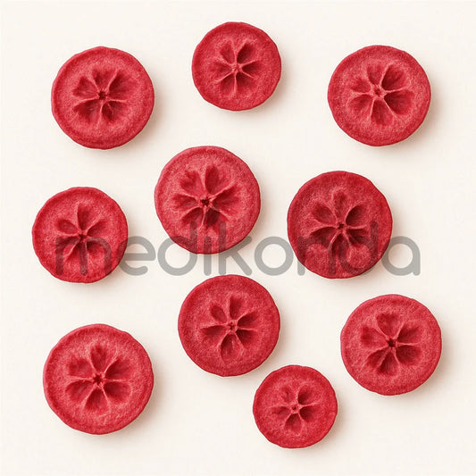 Freeze Dried Cranberry Fruit Slices for Ice Cream, Juice and Smoothie Toppings