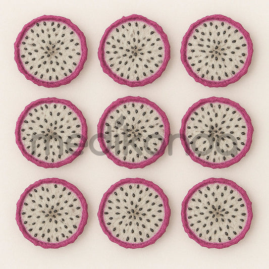 Freeze Dried Dragon Fruit Slices for Ice Cream, Juice and Smoothie Toppings