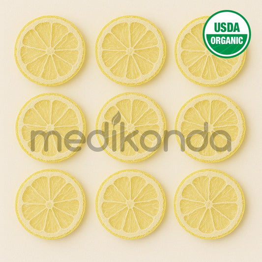 Freeze Dried Lemon Fruit Slices for Ice Cream, Juice and Smoothie Toppings