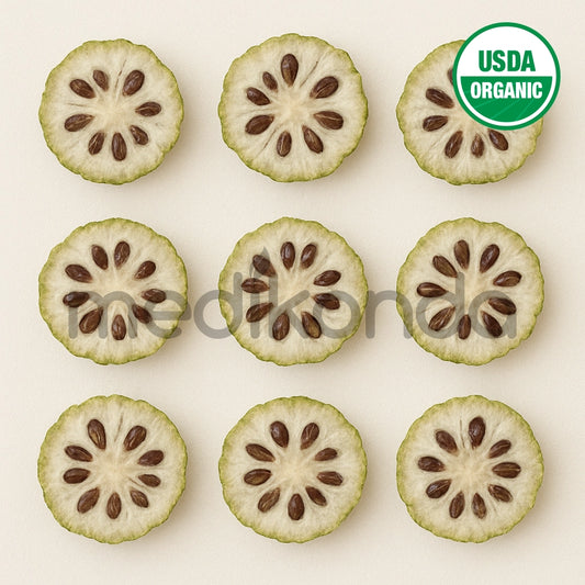 Freeze Dried Noni Fruit Slices for Ice Cream, Juice and Smoothie Toppings