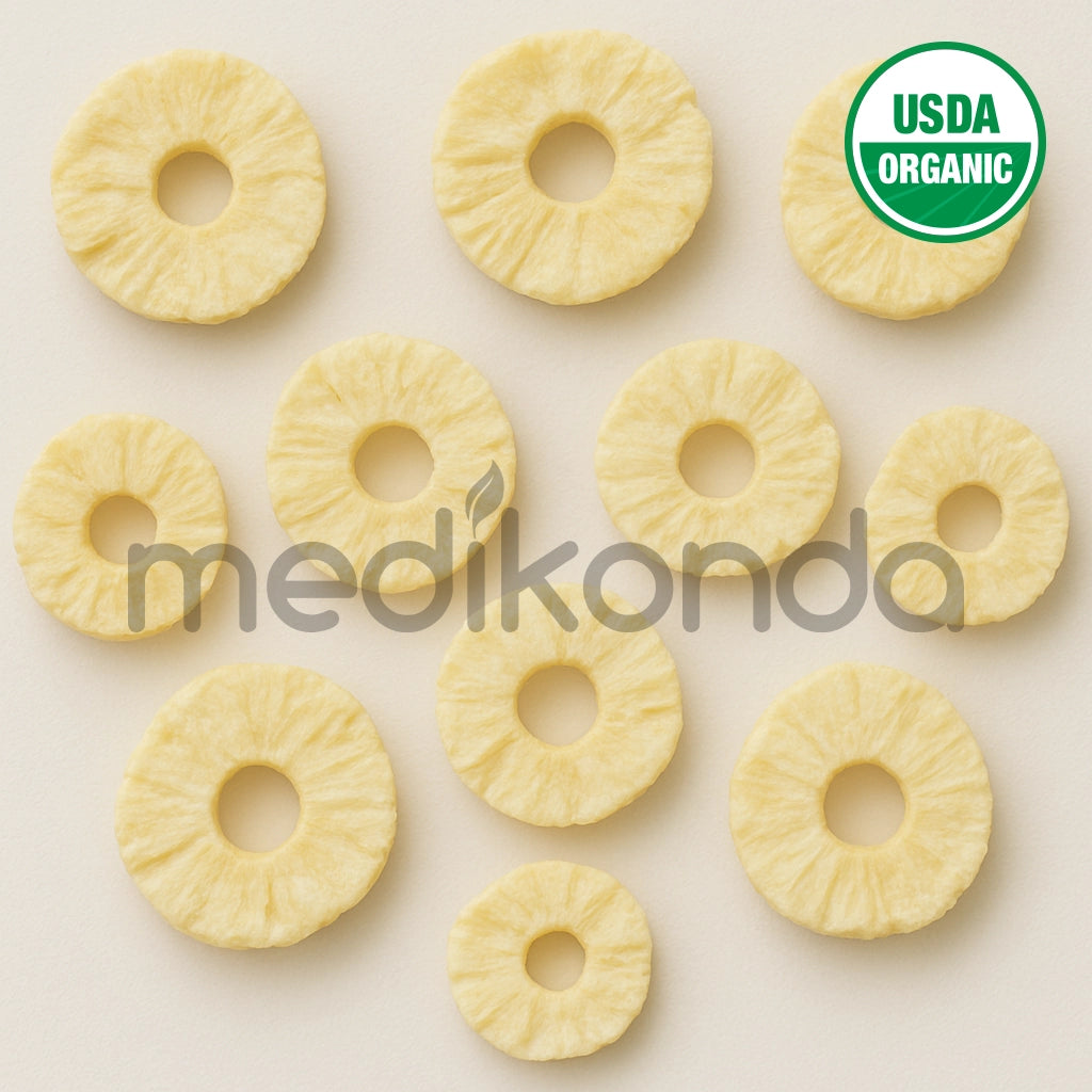 Freeze Dried Pineapple Fruit Slices for Ice Cream, Juice and Smoothie Toppings