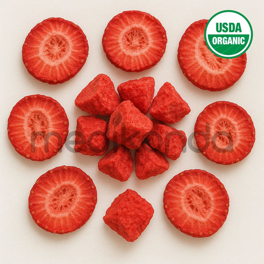 Freeze Dried Strawberry Fruit Slices Chunks