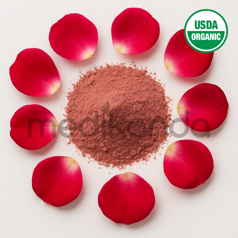 AATMANA Rosenblütenpulver – 100 G, Für Hautaufhellung & Haarpflege, Natürliche Maske
